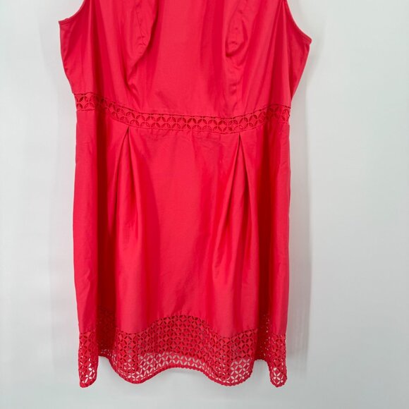 Calvin Klein women's dress orange lace trim sleeveless size 20 W plus - Picture 3 of 12